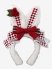 Süßes Lolita-Zubehör rote Schleifen Polyesterfaser-Accessoire kariert Sonstiges