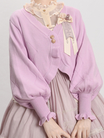 Süßes Rüschen Langarm Top Burgund