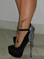 Sexy 2020 High Heels mit Kunstdiamanten und Stilettos in Schwarz