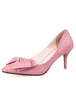 Sexy High Heels aus Nubukleder mit Schleife im Slip-On Style