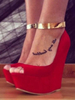 Sexy High Heels mit Kailabsatz Magenta