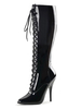 Sexy High Heels Stiefel Spitze Zehen Pailletten Stiletto Heel Rave Club Schwarze Oberschenkel High Boots