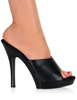 Sexy Pantoletten mit Stilettos in Schwarz