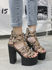 Sexy Plateausandalen Gummiplattform Chunky Chic Sexy Damensandalen