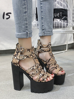 Sexy Plateausandalen Gummiplattform Chunky Chic Sexy Damensandalen