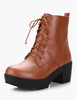 Sexy Runde Zehe klobige Ferse PU Leder Damen Mitte Kalb Ritter Stiefel