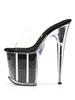 Sexy Sandalen für Frau Rose PU-Leder-Blick-Zehe-Plattform-Transparent Sexy Hausschuhe