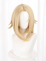 Shaman King Anna Kyoyama Cosplay Perücken blonde gerade hitzebeständige Faser-Cosplay-Perücken
