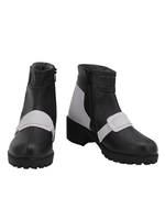 Shaman King Horohoro Cosplay Schuhe Black PU Leder Anime Cosplay Booties
