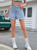 Shorts für Damen Knöpfe Denim Academic