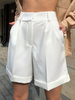 Shorts für Frauen Casual Pockets Polyester Damen Shorts für den Herbst Winter