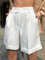 Shorts für Frauen Casual Pockets Polyester Damen Shorts für den Herbst Winter
