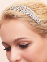 Silber Braut Kopfschmuck Strass Alloy Hochzeit Kamm Tiara