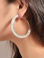 Silber Creolen Frauen Schmuck
