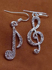 Silber Dangle Ohrring Strass Hinweis Legierung Frauen asymmetrische Ohrring