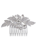 Silber Hochzeit Kämme Strass Kopfschmuck Perlen Braut Haar Zubehör