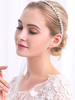 Silber Hochzeit Stirnband Frauen Strass Perlen Braut Haarschmuck
