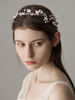 Silber Hochzeit Stirnband Strass Perlen Kopfschmuck Braut Haarschmuck