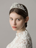 Silber Hochzeit Tiara Krone Perle Headpieces Braut Haarschmuck