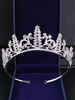 Silber Hochzeit Tiara Krone Royal Vintage Headpieces Strass Braut Haarschmuck