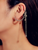 Silber Kletterohrringe Ketten Ohrringe Frauenschmuck