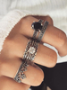 Silber Metall Finger Schmuck Antikes Design 6 Stück Frauen Schmuck