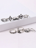 Silberfingerschmuck Metallgeprägter 10-teiliger Damenschmuck