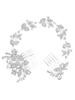Silberhochzeit Kamm Strass Braut Haarschmuck