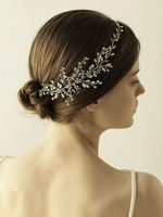 Silberhochzeit Kopfschmuck Strass Stirnband für die Braut