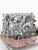 Silberne Clutch-Taschen; die Handtasche Pailletten Braut Abend Party Handtaschen Wedding sind