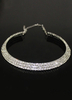 Silberne Hochzeit Halskette Runde Strass Brautschmuck