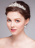 Silberne Hochzeit Kopfschmuck elegante Strass Perle Bridal Tiara für Frauen