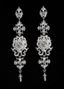 Silberne Hochzeit Ohrringe Legierung Strass Braut Ohrringe