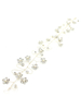 Silberne Hochzeit Stirnband Strass Ranke Blume Braut Haar Haarschmuck