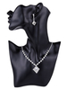 Silberne Hochzeit Zubehör Strass Schmuck Set für Braut
