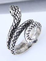 Silberne Ring Schlange Retro Geburtstagsgeschenk Schmuck