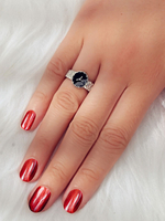 Silberring Frauen Schmuck Uhr geformte Finger Schmuck