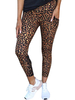 Skinny Pants Hose mit Leopardenmuster und hoher Taille