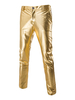 Slim Pants Tanz Herrenhosen in Silber/Gold/Schwarz