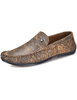 Slip-on Slipper schicke braune Print PU Schuhe für Männer