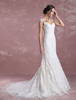 Sommer Brautkleider 2021 Spitze Meerjungfrau Brautkleid Elfenbein Schatz Anne Sequined Brautkleid mit Kathedrale Zug