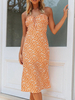 Sommer Slip Kleid Cami Straps Floral bedrucktes Strandkleid