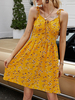 Sommer Slip Kleid Ditsy Floral Bedrucktes Strandkleid