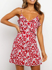 Sommerkleid Ditsy Blumendruck Rüschen Cotton Slip Dress
