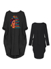 Sommerkleid Jewel Neck Kurzarm Black Beach Kleid Midi Kleid