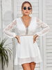 Sommerkleid Lila Polyester-Strandkleid