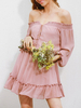 Sommerkleid Off The Shoulder Kurzes Strandkleid