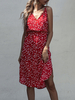 Sommerkleid Strandkleid mit V-Ausschnitt