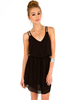 Sommerkleider Schwarz Damenmode mit Trägern Acetate ärmellos Kleider im schicken & modischen Style Sommerkleid Alltagskleidung