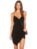 Sommerkleider Schwarz Damenmode mit Trägern Polyester ärmellos Kleider im schicken & modischen Style Sommerkleid und unsymmetrischem Design